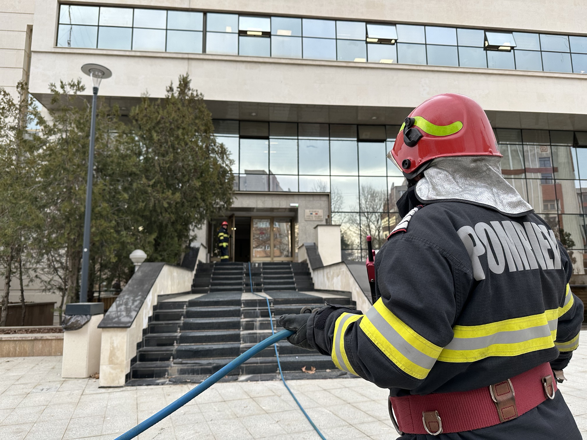 Exercițiu de evacuare în caz de incendiu la Consiliu Județean Călărași