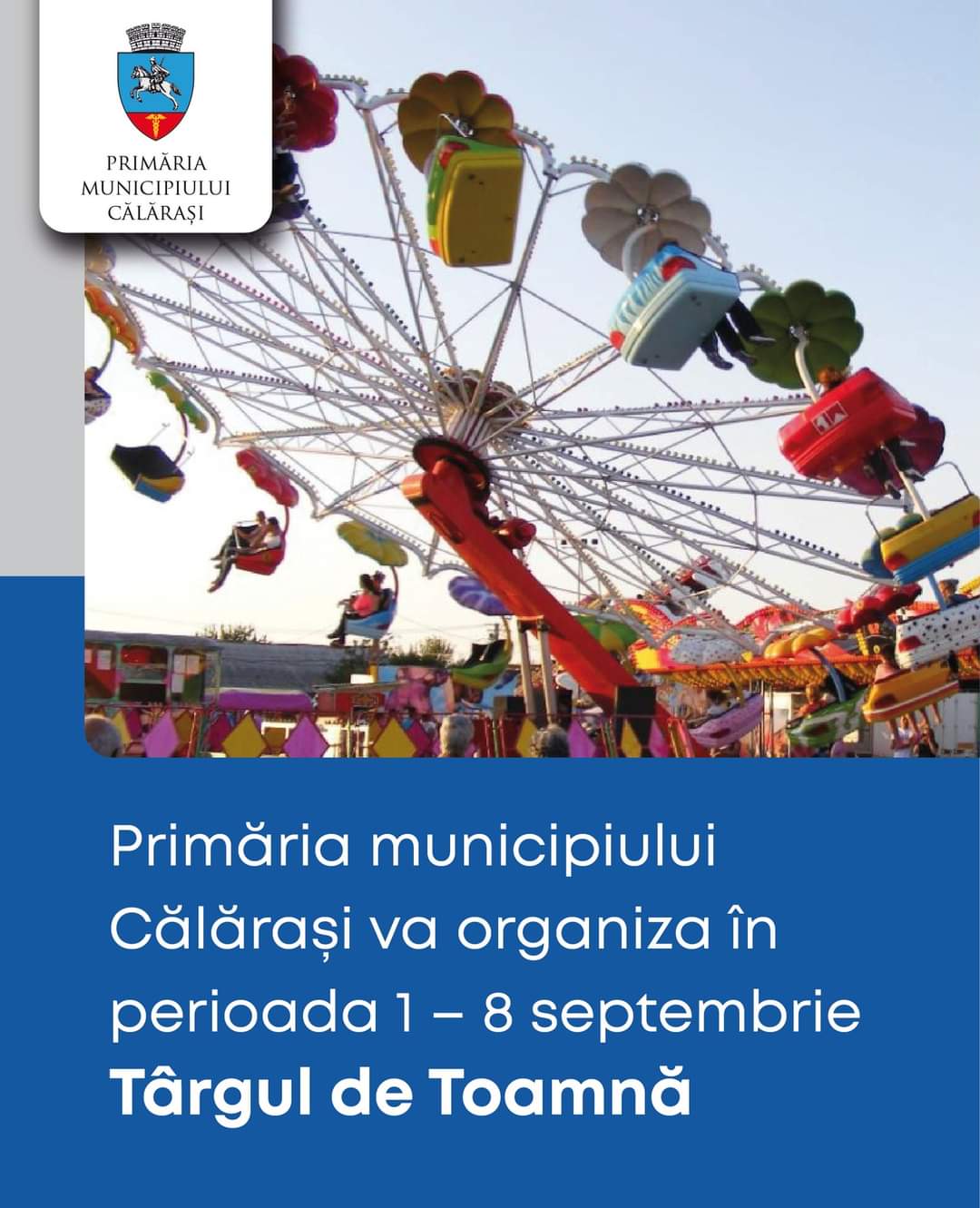 Primăria Municipiului Călărași anunță repartizarea locurilor pentru Târgul de Toamnă 2024