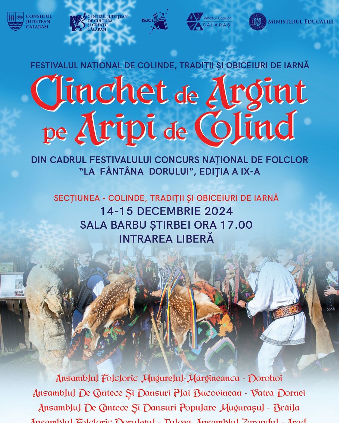 Festivalul Național de Colinde, Tradiții și Obiceiuri de Iarnă – „Clinchet de Argint pe Aripi de Colind”