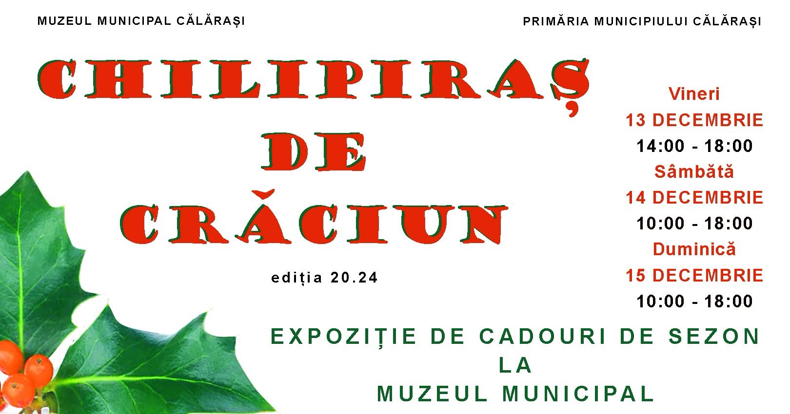 „Chilipiraș de Crăciun” – Târgul Căldurii și Creativității te Așteaptă