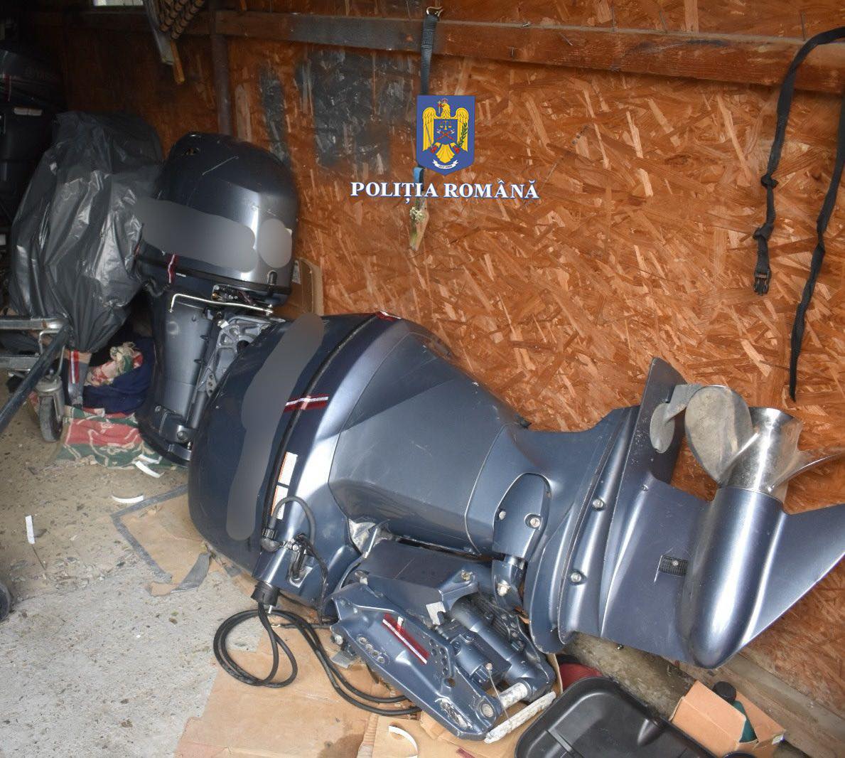 Călărășean prins de polițiști cu o captură șocantă: 15 motoare de ambarcațiuni furate!