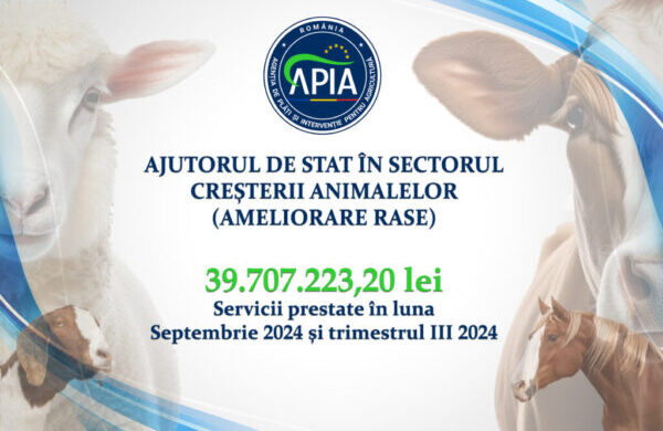 Sprijin financiar în valoare de peste 39,7 milioane lei pentru crescătorii de animale