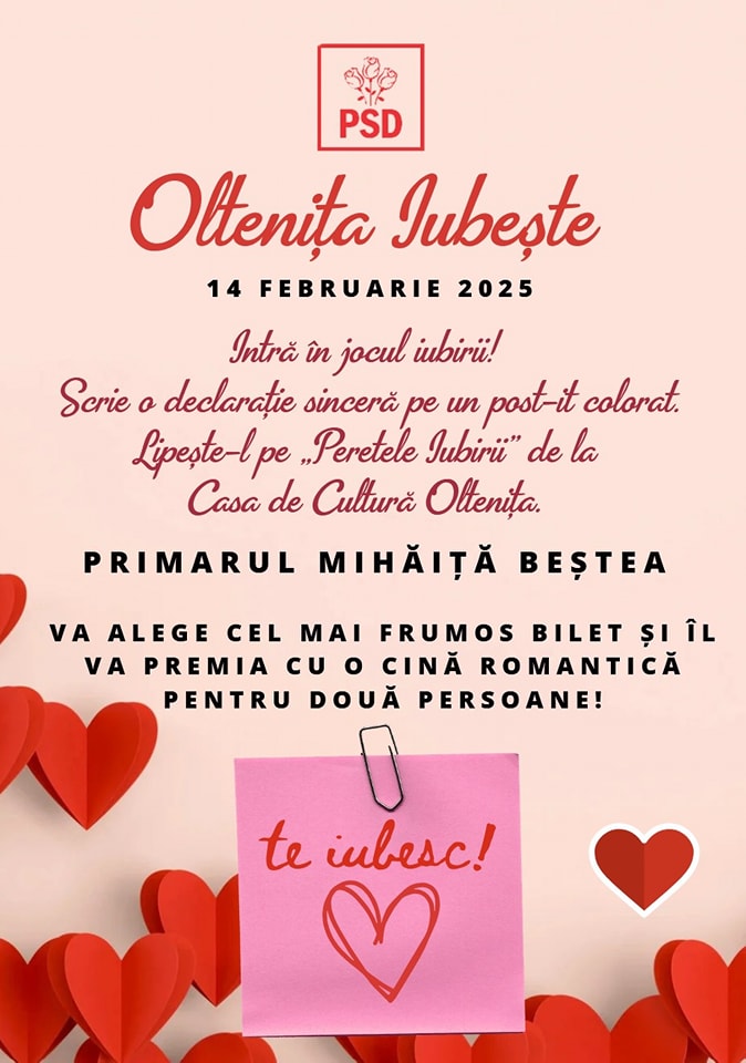 Concurs inedit – Oltenița iubește!