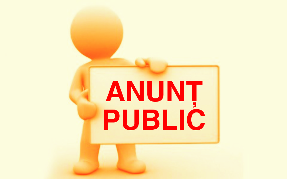 ANUNȚ – Consiliul Judeţean Călăraşi