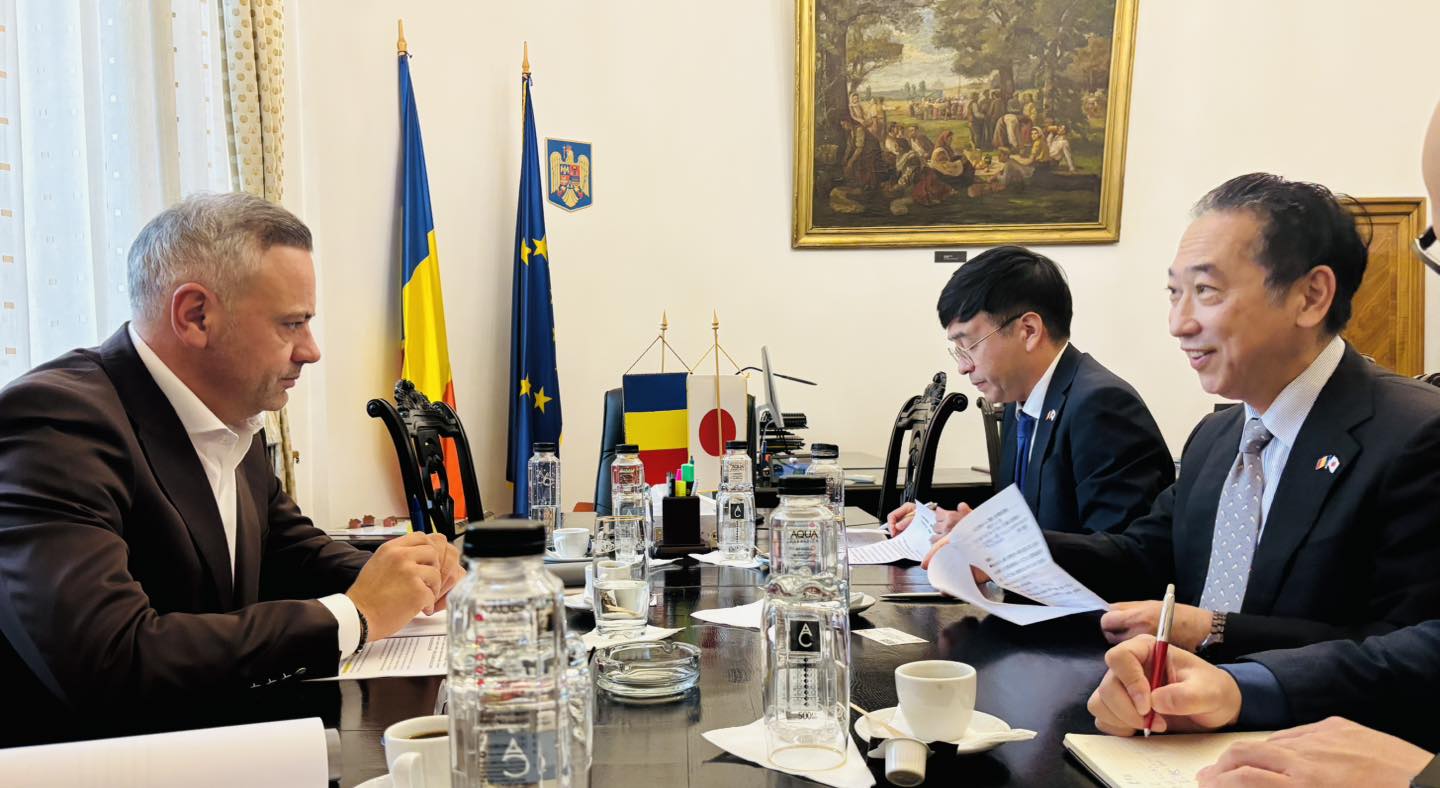 Întâlnire la MADR între ministrul Florin-Ionuț Barbu și Ambasadorul Japoniei în România, ES Takashi Katae