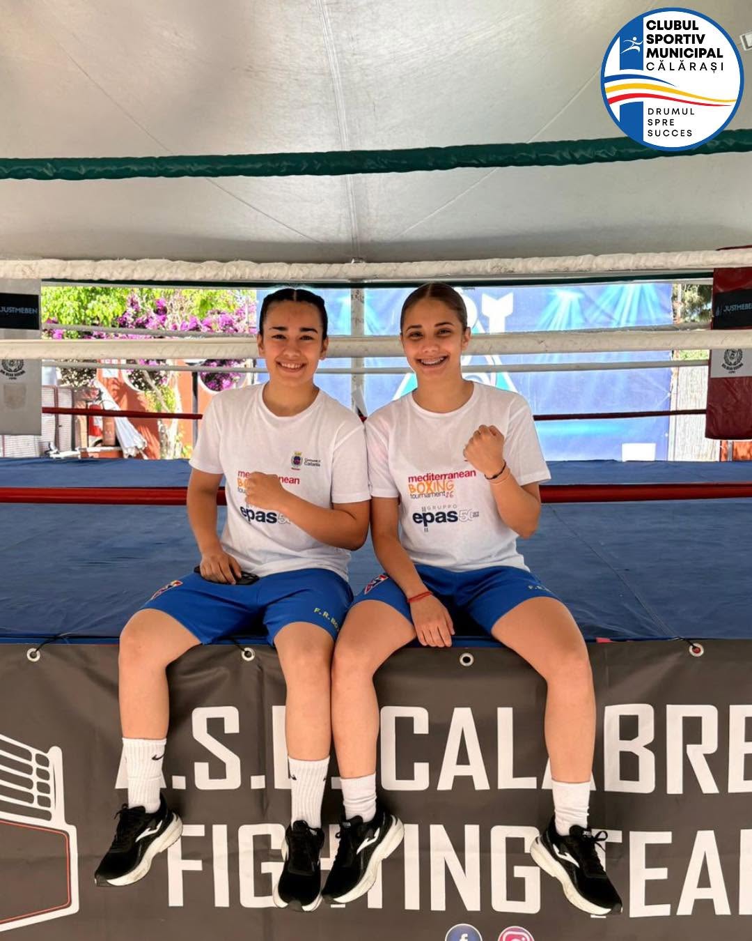 Două sportive ale CSM Călărași reprezintă România la un turneu internațional de box în Italia