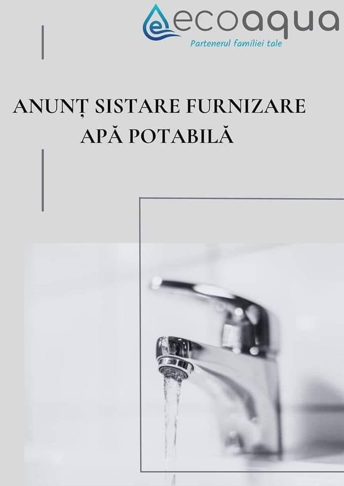 Sistare apă potabilă în municipiul Călărași