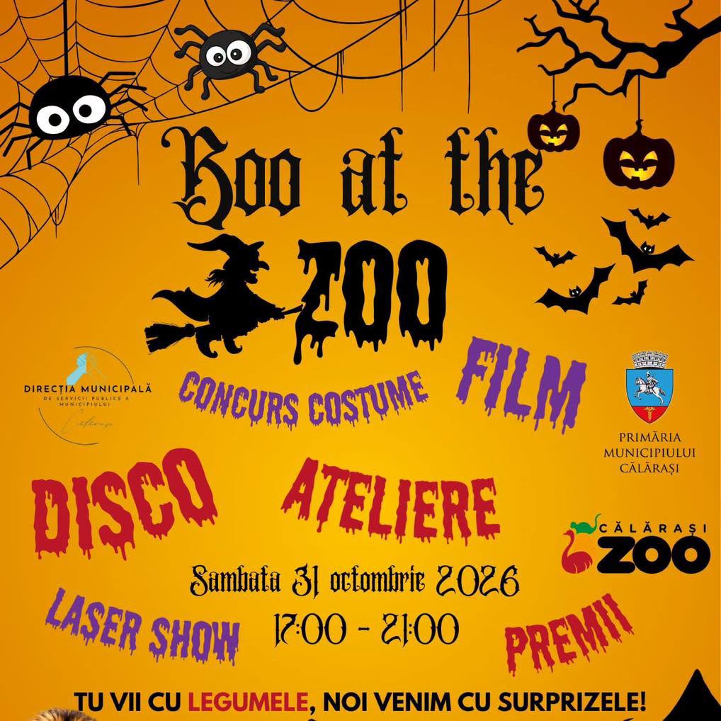„Boo at the Zoo”: Halloween magic și un show de lasere spectaculos, sâmbătă, la Grădina Zoologică Călărași